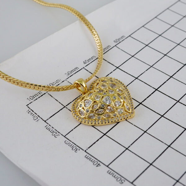 Cadenas & Colgantes/ Chain W/Pendants /14K Real Color/Zircon Stone/3mmx45cm// SET909 - Image 3