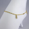 A0052 Anklets - Tobilleras - 14K Real Color