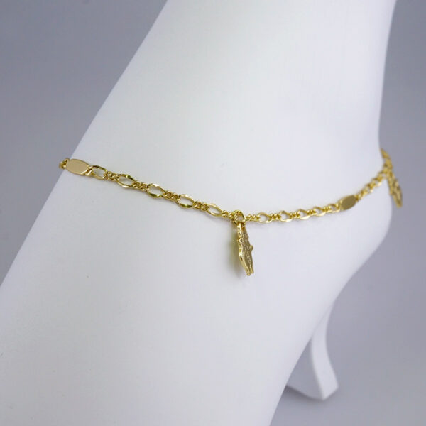 A0052 Anklets - Tobilleras - 14K Real Color