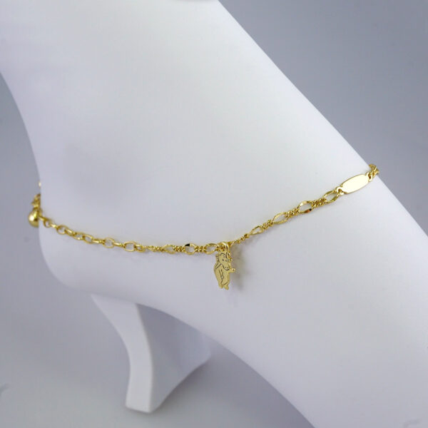 A0052 Anklets - Tobilleras - 14K Real Color