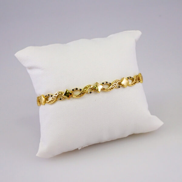 Women Bracelets/ Pulseras Dama/  Zircon Stone/  14K Real Color// B858