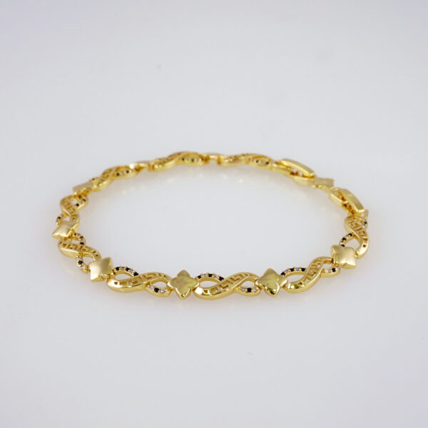 Women Bracelets/ Pulseras Dama/  Zircon Stone/  14K Real Color// B858