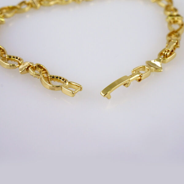 Women Bracelets/ Pulseras Dama/  Zircon Stone/  14K Real Color// B858