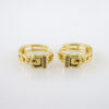 Women Earrings/ Aretes Dama/  Zircon Stone/  14k Real Color// E1031