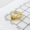 Women Earrings/ Aretes Dama/  Zircon Stone/  14k Real Color// E1031 - Image 3