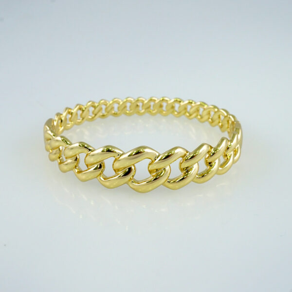 Women Bangles/ Pulsos Dama/ Plain/ 14K Real Color// P339