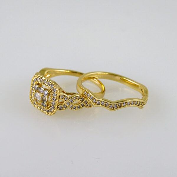 Women Ring/ Anillos Damas/ Wedding Ring/ Zircon Stone/ 14K Real Color// R091E - Image 2