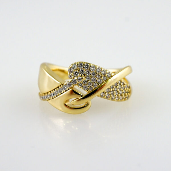 Women Ring/ Anillos Damas/  14K Real Color/  Zircon Stone// R453