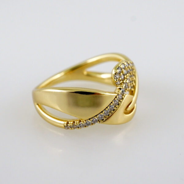 Women Ring/ Anillos Damas/  14K Real Color/  Zircon Stone// R453 - Image 2