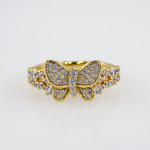 Women Ring/ Anillos Damas/  14K Real Color/ Zircon Stone// R466