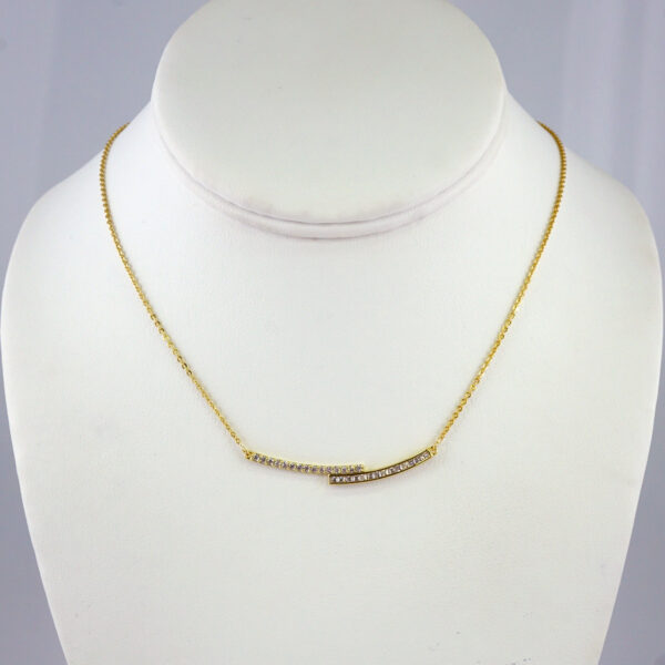 Cadenas & Colgantes/ Chain W/Pendants /  14K Real Color/  Zircon Stone/  2mmx45cm// SET947