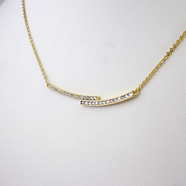 Cadenas & Colgantes/ Chain W/Pendants /  14K Real Color/  Zircon Stone/  2mmx45cm// SET947 - Image 2