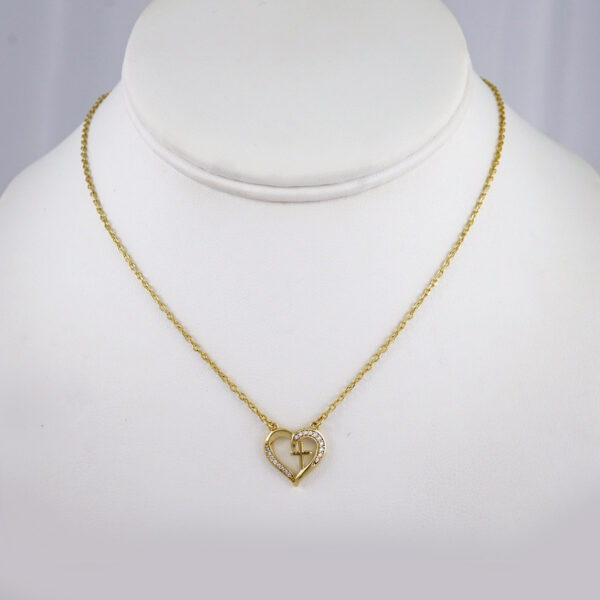 Cadenas & Colgantes/ Chain W/Pendants /  14K Real Color/  Zircon Stone/  2mmx45cm// SET953