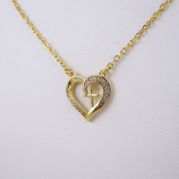 Cadenas & Colgantes/ Chain W/Pendants /  14K Real Color/  Zircon Stone/  2mmx45cm// SET953 - Image 2