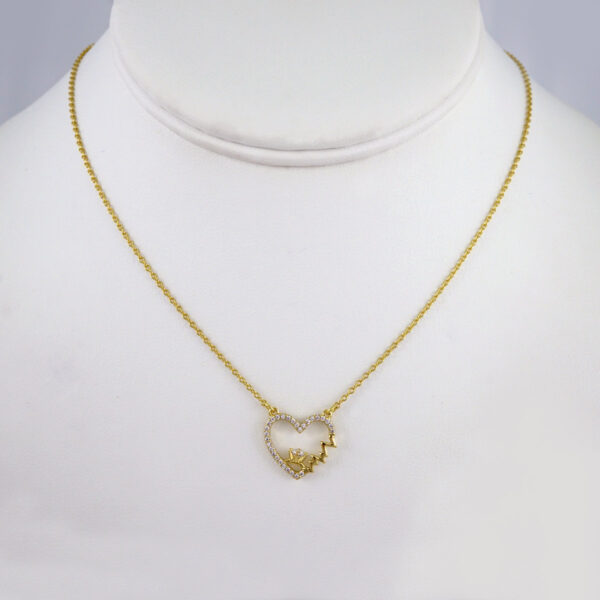 Cadenas & Colgantes/ Chain W/Pendants /  14K Real Color/  Zircon Stone/  2mmx45cm// SET955