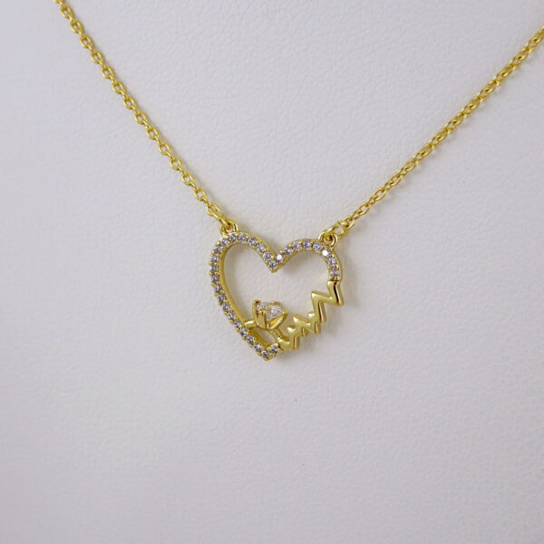 Cadenas & Colgantes/ Chain W/Pendants /  14K Real Color/  Zircon Stone/  2mmx45cm// SET955 - Image 2