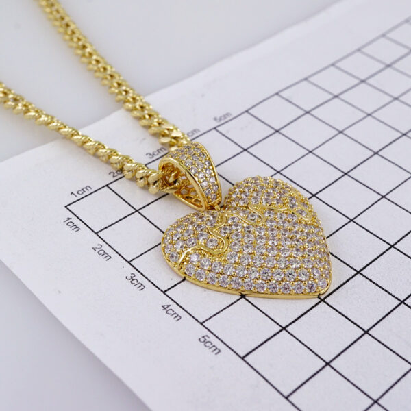 Cadenas & Colgantes/ Chain W/Pendants /  14K Real Color/  Zircon Stone/  6mmx45cm// SET960 - Image 3