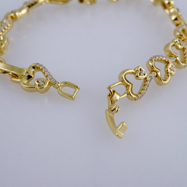Women Bracelets/ Pulseras Dama/  Zircon Stone/  14K Real Color// B866 - Image 3