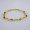 Women Bracelets/ Pulseras Dama/  Zircon Stone/  14K Real Color// B867