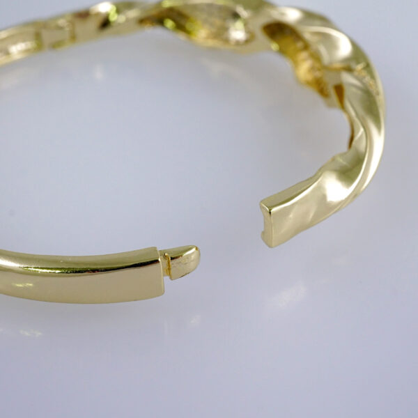 Women Bangles/ Pulsos Dama/ Zircon Stone/ 14K Real Color// P343 - Image 3