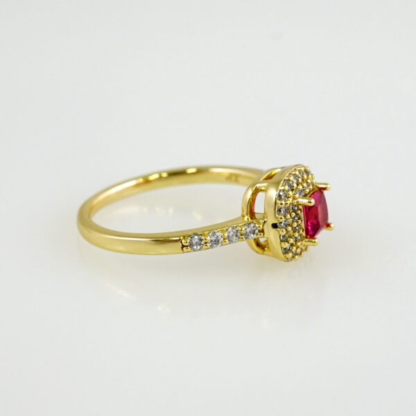 Women Ring/ Anillos Damas/  14K Real Color/  Zircon Stone// R471