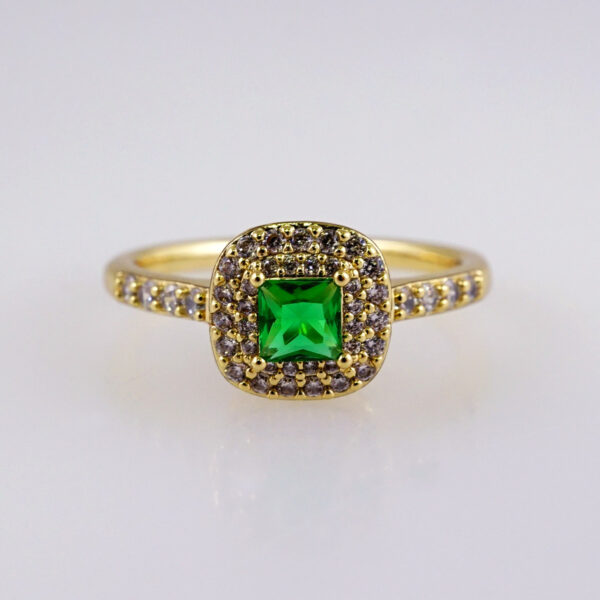 Women Ring/ Anillos Damas/  14K Real Color/ Zircon Stone// R472