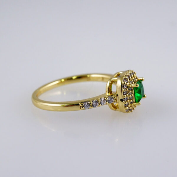 Women Ring/ Anillos Damas/  14K Real Color/ Zircon Stone// R472