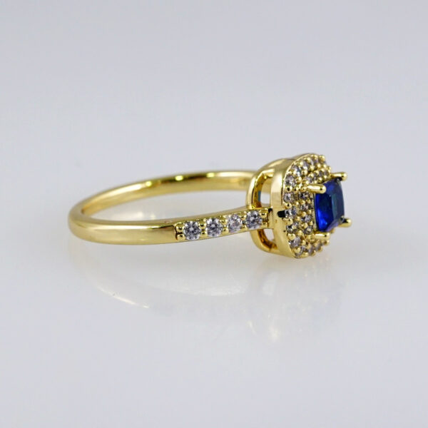 Women Ring/ Anillos Damas/  14K Real Color/  Zircon Stone// R474 - Image 2