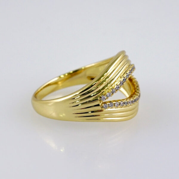 Women Ring/ Anillos Damas/  14K Real Color/  Zircon Stone// R486 - Image 2