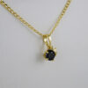 Cadenas & Colgantes & Earrings/ Chain W/Pendants /  14K Real Color/  Zircon Stone/  2mmx45cm// SET966 - Image 3
