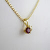Cadenas & Colgantes & Earrings/ Chain W/Pendants /  14K Real Color/  Zircon Stone/  2mmx45cm// SET968 - Image 3