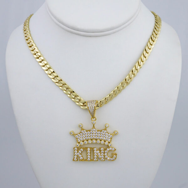 Cadenas & Colgantes/ Chain /Pendants /  14K Real Color/  Zircon Stone/  8mmx60cm// SET974