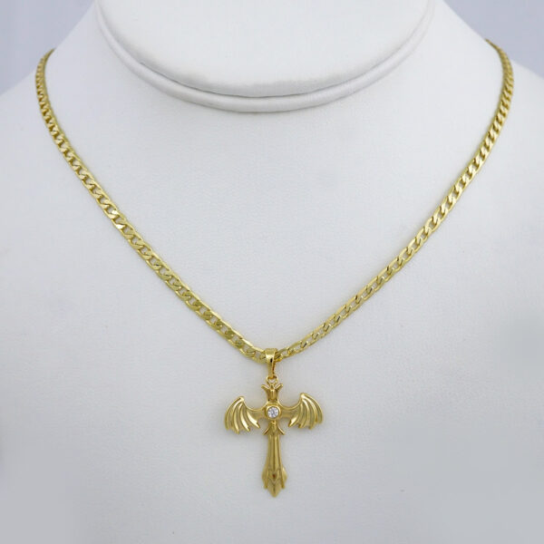 Cadenas & Colgantes/ Chain /Pendants /  14K Real Color/  Zircon Stone/  3mm// SET982