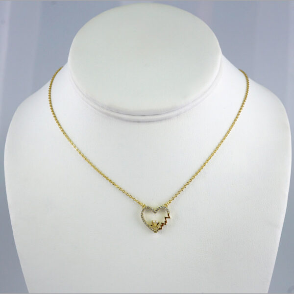 Cadenas & Colgantes/ Chain W/Pendants /  14K Real Color/  Zircon Stone/  2mmx45cm// SET985