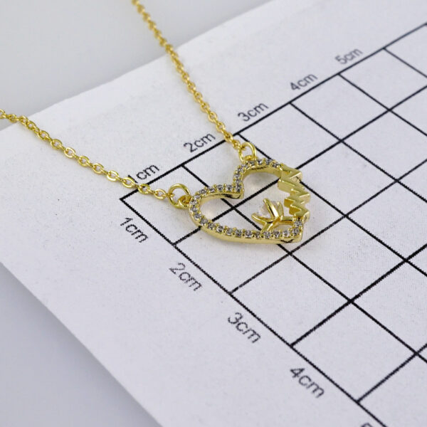 Cadenas & Colgantes/ Chain W/Pendants /  14K Real Color/  Zircon Stone/  2mmx45cm// SET985 - Image 3