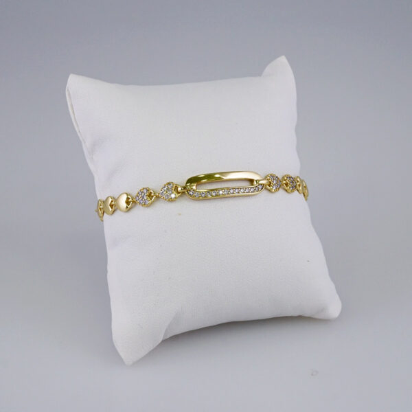 Woman Bracelets/ Pulseras Dama/  Zircon Stone/  14K Real Color// B897