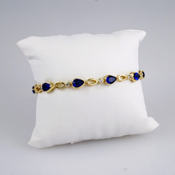 Woman Bracelets/ Pulseras Dama/  Zircon Stone/  14K Real Color// B899