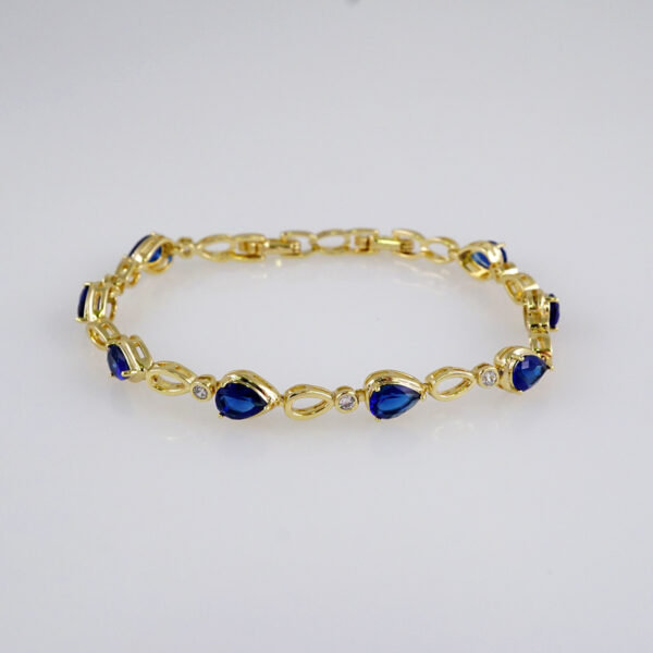 Woman Bracelets/ Pulseras Dama/  Zircon Stone/  14K Real Color// B899
