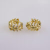Woman Earrings / Aretes Dama/  Zircon Stone/  14k Real Color// E1111 - Image 2
