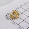 Woman Earrings / Aretes Dama/  Zircon Stone/  14k Real Color// E1111 - Image 3