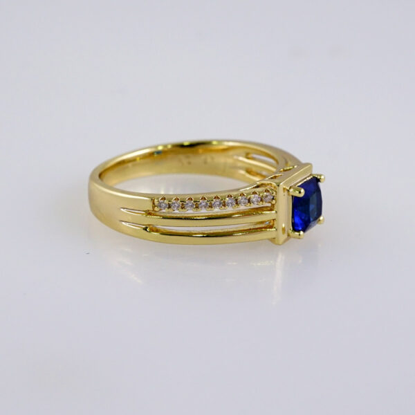 Woman Ring/ Anillos Damas/  14K Real Color/  Zircon Stone// R496 - Image 2