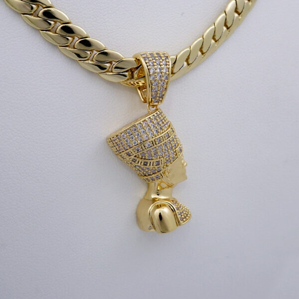 Gargantilla & Colgantes / Choker W/ Pendants/  14K Real Color/  Zircon Stone/  8mm x 45cm// SET1003 - Image 2