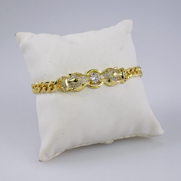 Woman Bracelets/ Pulseras Dama/  Zircon Stone/  14K Real Color// B910