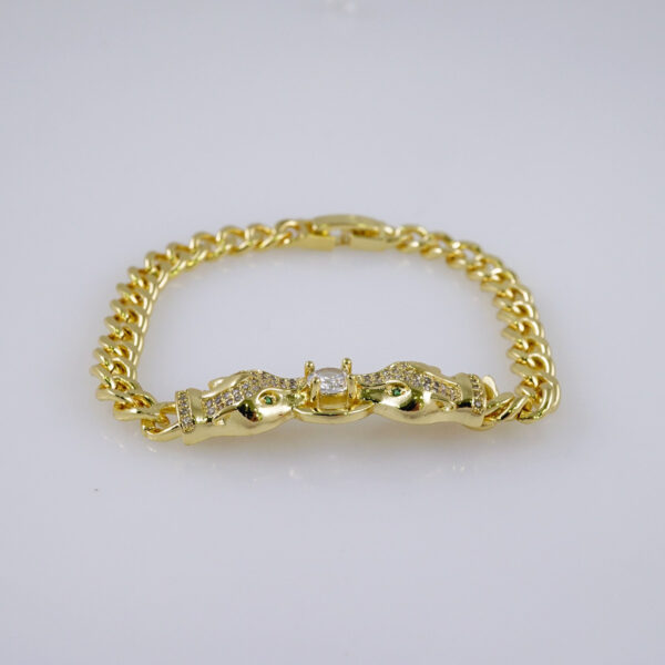 Woman Bracelets/ Pulseras Dama/  Zircon Stone/  14K Real Color// B910