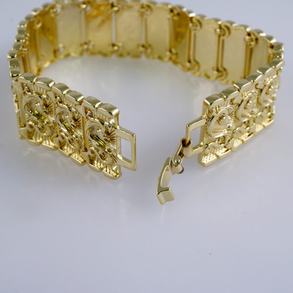 Woman Bracelets/ Pulseras Dama/ Plain/14K Real Color// B904
