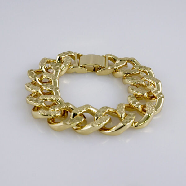 Woman Bracelets/ Pulseras Dama/  Plain/  14K Real Color// B905