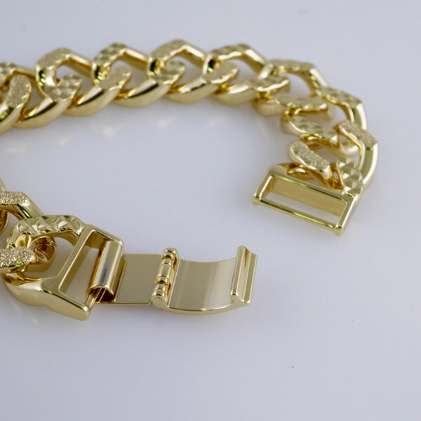 Woman Bracelets/ Pulseras Dama/  Plain/  14K Real Color// B905