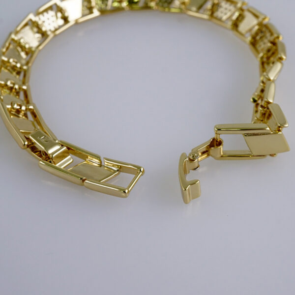 Woman Bracelets/ Pulseras Dama/  Zircon Stone/  14K Real Color// B906
