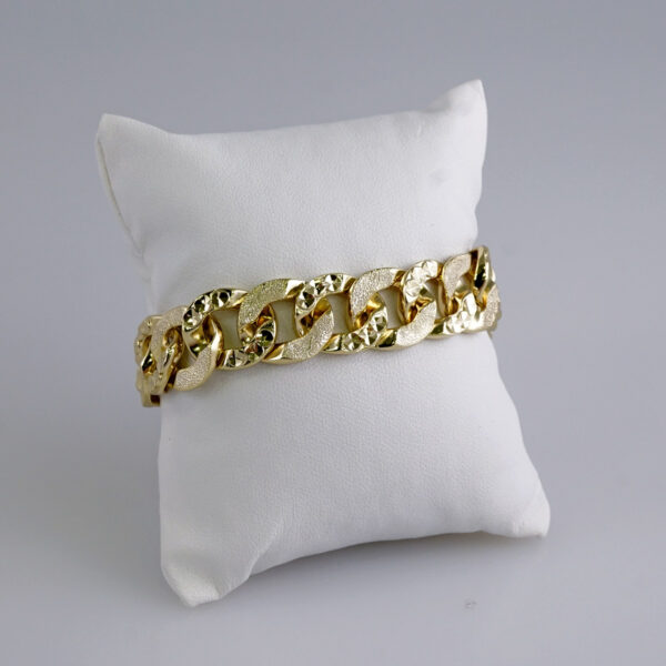 Woman Bracelets/ Pulseras Dama/  Plain/  14K Real Color// B907