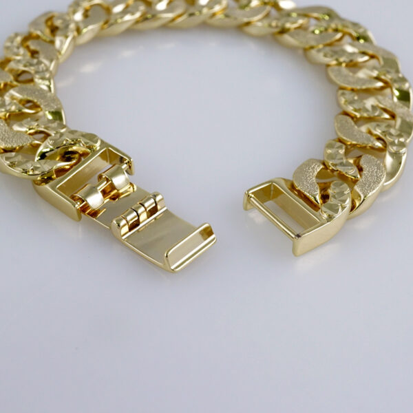 Woman Bracelets/ Pulseras Dama/  Plain/  14K Real Color// B907
